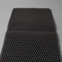 Cat Litter Mat - 23.2'' x 14.6'' Small Litter Trapping Mat, Easy to Clean Litter Box Mat, Waterproof, Urine-Proof, Non-Slip Kitty Litter Mats for Floor, Grey