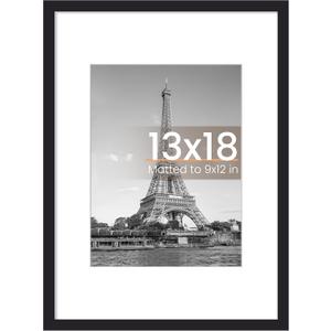 upsimples 13x18 Picture Frame, Wall Decor Poster Frames, Black 1 Pack