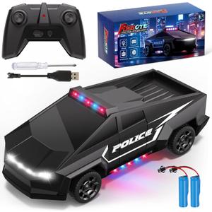 Remote Control Car, 1:22 RC Trucks Police Car Toy for Boys, RC Car with Light and Loadspace, 4WD Electric Vehicle Toys, Christmas Birthday Gifts for Boys/Girls Age 4 5 6 7 8 9 10-12+