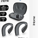Bytech iHome XT-42 True Wireless Bluetooth In-Ear Earbuds, Black, HMAUBE238BK