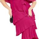 City Chic Women's CITYCHIC Plus Size Dress Night Garden, Hot Pink, 16