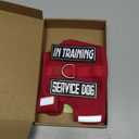 Sunraymascota Dog Harness for Puppy  Adjustable Reflective Easy Put On Soft Mesh Vest for Small Dogs with 2 Patches (Burgundy Red,XS) (XS(Neck:8.6-11.3",Chest:11.7-15.2"))