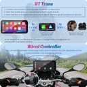 Carpuride W603B Motorcycle Carplay Screen for BMW R1200GS R1250GS S1000XR Motorcycle, 6.3 inch Waterproof Touchscreen, Portable Carplay/Android Auto GPS Navigation for Motorbike