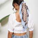 AWAYTR 35 Satin Head Scarves Women Like Silk Scarf Hair Bandanas Women Matte Neck Scarf Head Wrap Hair Headscarf (J)