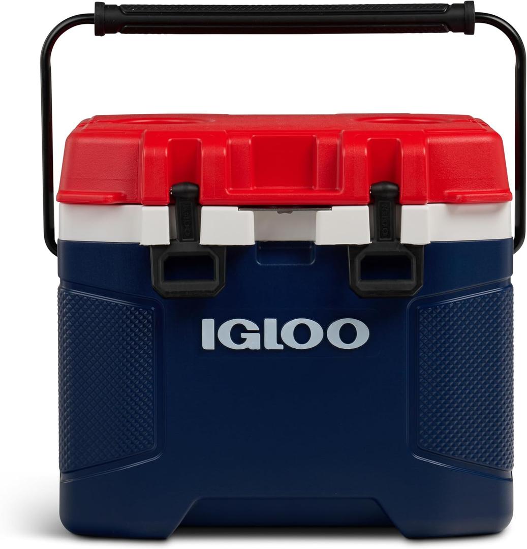 Igloo Trailmate 25 Qt Cooler, Insulated Hard Shell Ice Chest, Americana