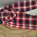 Legendary Whitetails Men's Hooded Shirt Jacket Plaid Flannel Berber Lined Polyfill Insulated Size LG