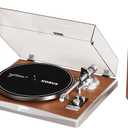 Syitren KORUS Record Player with External Speakers,Bluetooth Turntable,Belt-Drive Turntable 2-Speed, Adjustable Counterweight,Vintage LP Players
