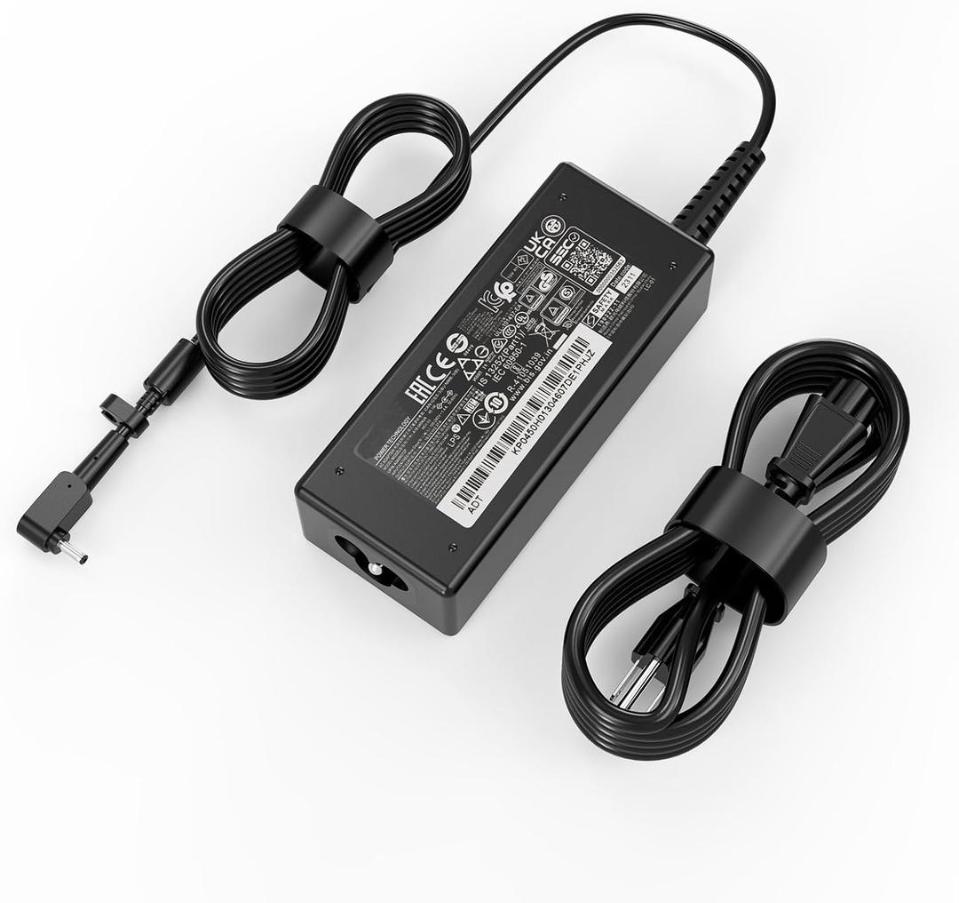 45W Laptop Charger fit for Acer Aspire 5 3 14 15 515 315 Spin 14 A314-22 A315-23 A315-58 314-23P A315-58G A315-57G A315-35 A315-24PT A317-53 A317-54 A317-55P A515-45 A515-54 A515-55 A517-52 N20C5