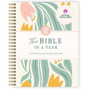 Official Spiral Bible® The Bible in a Year | 52 Week Guided Bible Study & Daily Reading Plan | Spiritual Companion & Journal for Adults & Teens | 8.5" x 11" Notebook