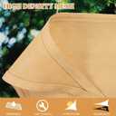 Cool Area Sun Shade Sail 13x20FT Rectangle Shade Canopy Outdoor Sunshade for Patio Backyard Garden, Sand