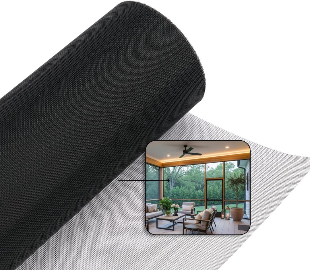 304 Stainless Steel Window Screen, Metal Window Screen Replacement,Ultra-Clear Invisible Window Screen Mesh Roll Repair for Window,Door,Patio,Pet,Vent,Filter,Porch,Cage 48"x118"