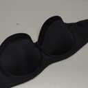 Strapless Bras for Women Big Bust with Clear Straps, No Hurt & Never Move On Party Band, Size 38D