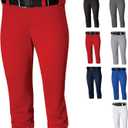 Easton Girls Easton | Pro Elite Fastpitch Softball Pants | Youth Sizes | Multiple Colors (Medium, Scarlet)