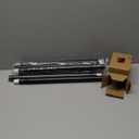 KAMANINA Black Curtain Rod for Windows 66 to 120 Inch (5.5-10ft), 1 Inch Heavy Duty Curtain Rods 32 to 120, Long Decorative Single Drapery Rods, Twisted Cage End