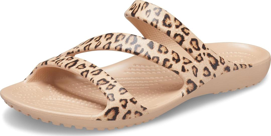 Crocs Women's Kadee II Strappy Sandals (8, Leopard)