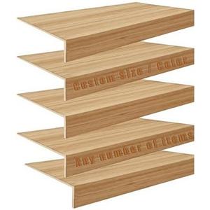Custom Size Wire Rack Covers for Pantry Wood Grain, Shelf Covers for Wire Shelving, Rustic Closet Shelves Covering Toppers (Custom-Color, Custom-Size)