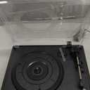 Vinyl Record Players Vintage Turntable with Speakers Belt-Driven Turn Tables Support 3-Speed, Bluetooth Wireless Playback, Headphone, AUX-in, RCA Line LP Phonograph Auto Stop Retro Black