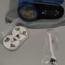 BEAUTURAL Fabric Shaver and Lint Remover, Sweater Defuzzer with 2-Speeds, 2 Replaceable Stainless Steel Blades, Battery Operated, Remove Clothes Fuzz, Lint Balls, Pills, Bobbles (Tufts Blue)