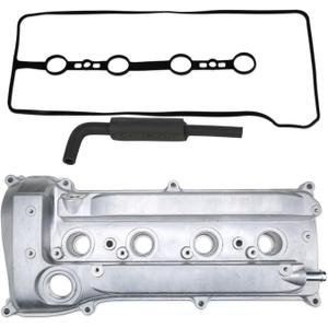 Aluminum Valve Cover Compatible with Toyota Camry Corolla Highlander Matrix RAV4 Solara Scion tC xB Lexus HS250h 2001-2015 2.4L Replace 112010H010 112010H011 1120128012 1120128013