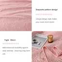 Cotton Queen Size Comforter SetPink BeddingPaisley Quilt SetFarmhouse Printed Pattern BedspreadsSoft Cotton Quilt Solid Color Lightweight Bedspread All Seasons 3 Piece