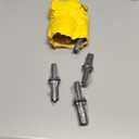 16 Pack Rock Splitting Wedges (5/8 Inch) with 2 Rotary Hammer Drill Bits - Heavy Duty Stone Splitter Kit, Rock Hounding Equipment & Rockhounding Tools for Granite, Concrete