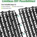 12pcs Aquarium Fish Tank Divider Filter Bottom with Bracket, Plastic Egg Crate Grid (11.6X5.7inch) for Fish Tank Separation, Bottom Filtration & DIY Aquascaping (Black, 72 Brackets)