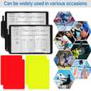 Toyvian Soccer Referee Card Set with Red Yellow Cards Holder Scorebook and Pencil for Football Volleyball Officials 4-Piece Kit