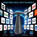 5000+ Miles Range TV Antenna Indoor, 2026 Digital Antenna for Smart TV, HDTV Antenna for Local Channels with Signal Amplifier, Supports 4k 8k 1080p All TVs -38ft Coax Cable