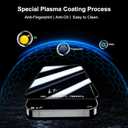 5 x QHOHQ for iPhone 16 Pro Max Privacy Screen Protector + Camera Lens Protector, [Military Grade Shatterproof], Top 9H+ Anti Spy Glass, Full Edge Coverage, Ultra Durable,with Installation Tool [3+3 Pack]