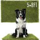 1.38" Artificial Grass Turf 5 x 8 FT, Indoor Outdoor Garden Lawn Landscape Patio Turf Grass Rug, Dog Grass Turf Pads Mat, Thick Fake Faux Turf, Dog Pets Grass Mats for Puppy Training