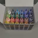 MEEDEN Soft Body Acrylic Paints Set: Matte Finish 24 Colors x 60ml/2oz Fluid Acrylic Paints for Art Painting on Canvas Wood & Glass for Students Adults Artists