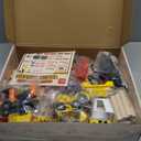 Lehoo Castle 68PCS Wooden Train Set - Toy Train Set for Toddlers 2-4, Wooden Train Track for Kids w/Crane, Railway Playset for 3 Year Old Boys Girls Birthday Gift