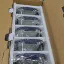 5-Pack Borosilicate Glass Containers with Tempered Lids, 35.2oz/4.4 Cup Airtight Meal Prep Set, Microwave/Freezer Safe (Blue)