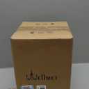 Wellmet BlackGold 8"x 8"x11" Lampshade, No Assembly Required, Classic Modern Lamp Shade for Table Lamp, Bedside Lamp, Floor Lamp, Fabric Drum Lampshade, Spider Fitter