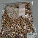 Zenlonr Womens Short Ruffle Sleeve Tops, 2026 Crewneck Leopard Shirts,Summer Casual Blouses for Work,Going Out&Daily Wear (Brown, S)