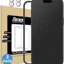 Mothca 2 Pack Matte Glass Screen Protector for iPhone 16 Plus [6.7 inch] + 2 Pack Camera Lens Protector, Anti-Glare & Anti-Fingerprint Case Friendly Tempered Glass Film, Bubble Free, Smooth as Silk