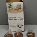 Furniture Pads Silicone Chair Leg Crystal Transparent Chair Feet Pad Cap for Hardwood Floors Furniture Table Legs Cover Pad Table