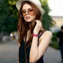 Silicone Braided Weave Bands Compatible with Apple Watch 38mm 40mm 41mm 42mm 44mm 46mm 45mm 49mm, Replacement Sport Breathable Strap for iWatch Series 10/9/8/7/6/5/4/3/2/1 Ultra SE Women Men, Hot Pink