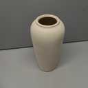 Tall Ceramic Vase 12 Inch Neutral Textured Vase,Cream Ceramic Vase for Home Decor,Farmhouse Tall Ceramic Flower Vase for Dining Table,Living Room,Kitchen,Bedroom,Entryway