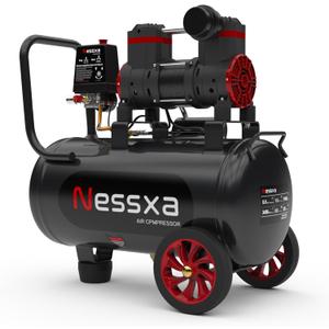 8 Gallon Ultra Quiet Air Compressor, 1.5HP 4.52 CFM, Max 115 PSI Oil-Free Air Compressor Tank, 110V/60hz, 70dB Air Compressor for Car Repair, Spray Painting, Woodwork Nailing