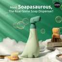 OTOTO New Soapasaurous Dino Hand Soap Dispenser - Cute Bathroom Accessories, Liquid Dish Soap Dispenser, Dinosaur, Cute Kitchen Accessories, Gifts for Kids