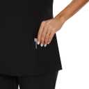 COZYFIT Scrubs for Women Set - Stretch V-Neck Scrub Top & Jogger Pant with 8 Pockets COZY SCRUBS (Black)