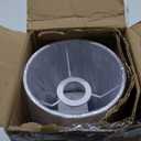 3-Way Dimmable Table Lamp, Touch Control Nightstand Lamp with White Lampshade, Gold Modern Bedside Touch Lamp Simple Side Table Lamp Night Light for Bedroom Living Room Kitchen, LED Bulb Included