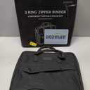 Sturdy 3 Ring Zipper Binder with Strap - 2" Binder with Pockets Holds 500 Sheets, Laptop & More - Durable & Easy to Carry
