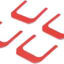 Car Makeup Vanity Mirror Visor Decorative Cover Trim for Chevrolet Corvette C8 Z06 2020-2025 Soft Carbon Fiber (Red Carbon Fiber)