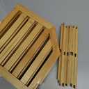 VERTORGAN 3 Tier Bamboo Corner Shelf(2 Pack),Plate Organizer,Dish Drying Rack,Kitchen Spice Rack for Countertop and Cabinet, 2 PC