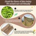 Tegeme 40 Inch x 80 ft Burlap Fabrics Roll with 600 ft Natural Jute Twine Rope Burlap Tree Wraps Protector Winter Frost Plant Blankets Cloth Weed Barrier for Outdoor Garden DIY Craft Party