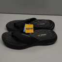 Skechers Vapor Foam Sandal, SAYTO Men's Toe Post Sandals, Black, 1