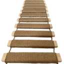 Cat Climbing Kit - Sisal Rope Cat Bridge, Cage Ladder, Scratcher & Step Platform Tower, Cat Ladder (40in)