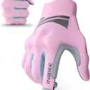 INBIKE Lightweight Women's Motorcycle Gloves Touchscreen Motorbike Gloves with Protective Knuckles for BMX Riding Dirt Bike (Pink, S)